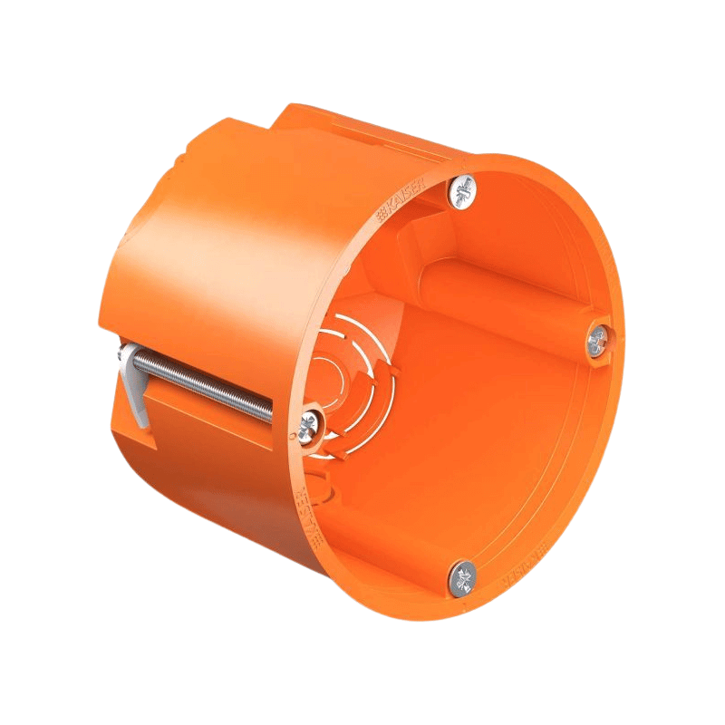 Kaiser 9064-02 Hohlwand-Gerätedose 62 mm – O-range, 25 Stück