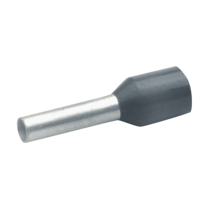 Klauke 470/8 Aderendhülse – 0,75mm², isoliert, verzinnt, 14mm, grau, 100 Stück