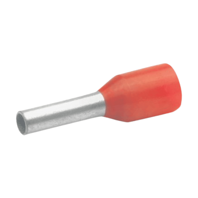 Klauke 471/8 Aderendhülse – 1mm², isoliert, verzinnt, 14mm, rot, 100 Stück