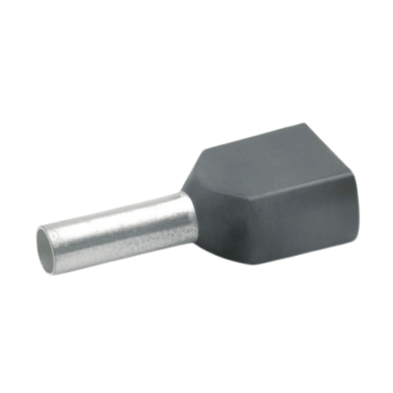 Klauke 872/8 Zwillings-Aderendhülse – 1,5 mm², isoliert, verzinnt, 16,0 mm, schwarz