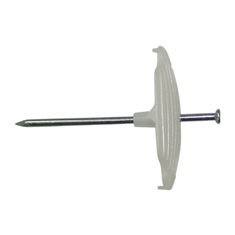 Kleinhuis 790/50 Nagelscheibe – mit Nagel, 50 mm, für Kabel 4–16 mm, verzinkt, 50 Stück