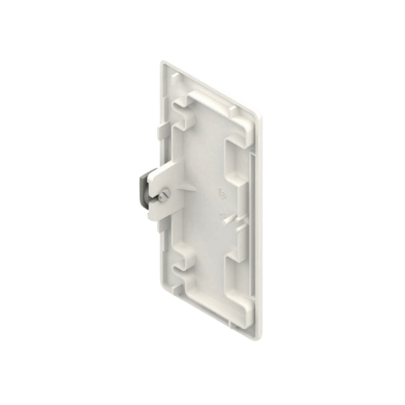 Kleinhuis BE1308.3 Endstück 133x66 mm – für Brüstungskanal, reinweiß, 10 Stück