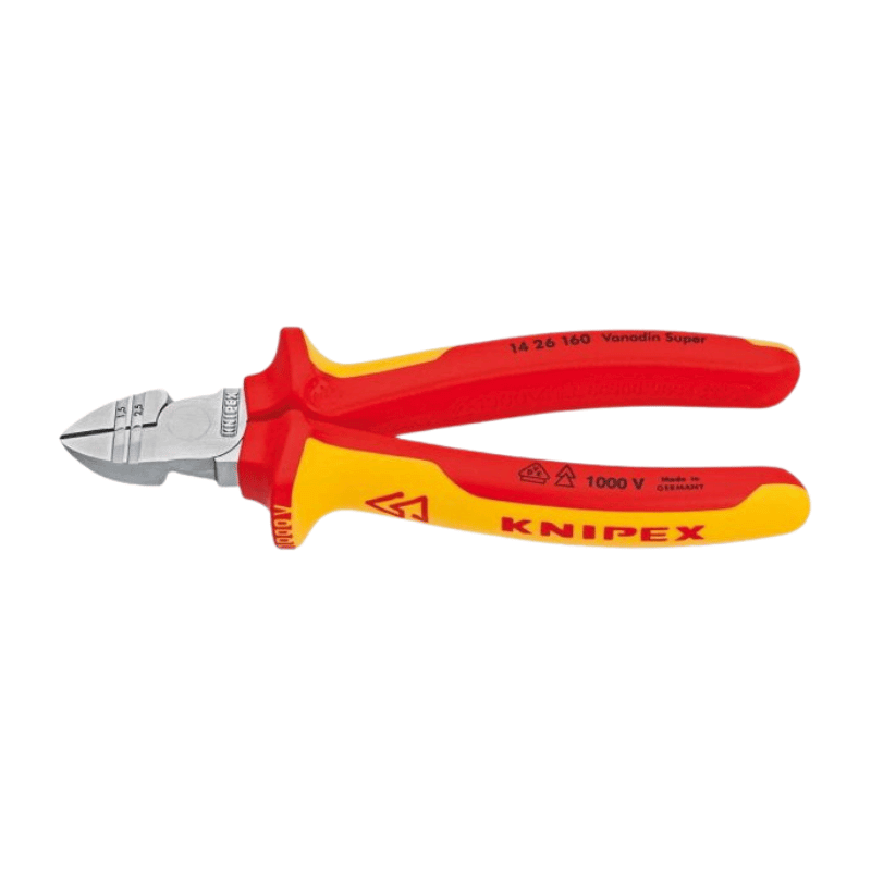 Knipex 1426160 Abisolier-Seitenschneider – 160 mm, VDE-geprüft