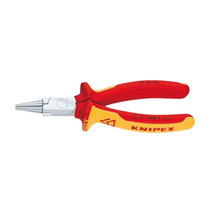 Knipex 2206160 Rundzange – verchromt, 160 mm