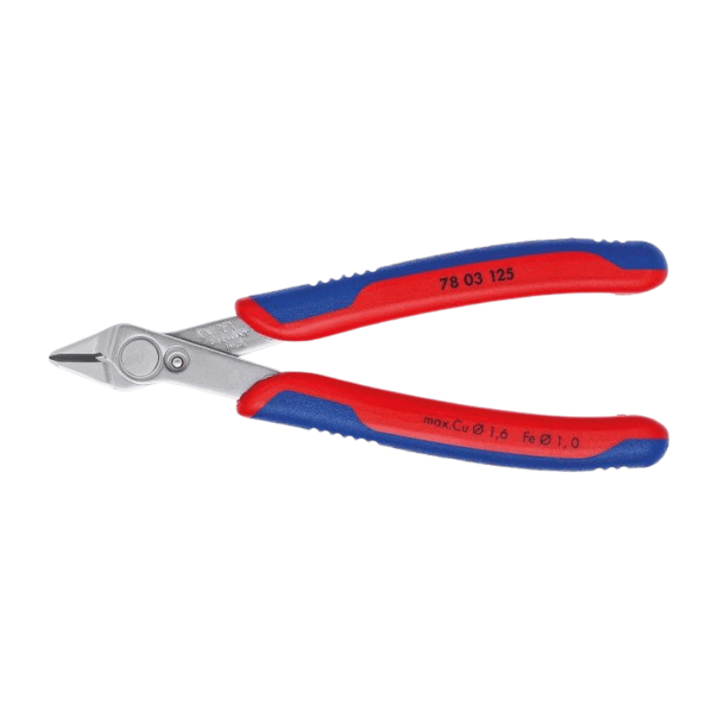 Knipex 7803125 Präzisions-Schneidzange – Super-Knips, Form 0, 125 mm