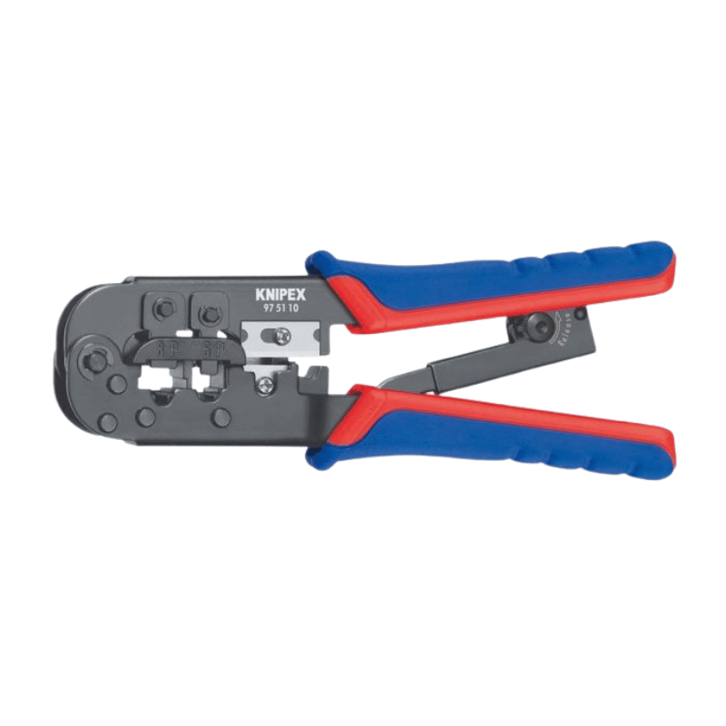 Knipex 975110SB Crimpzange – für Westernstecker, 190 mm