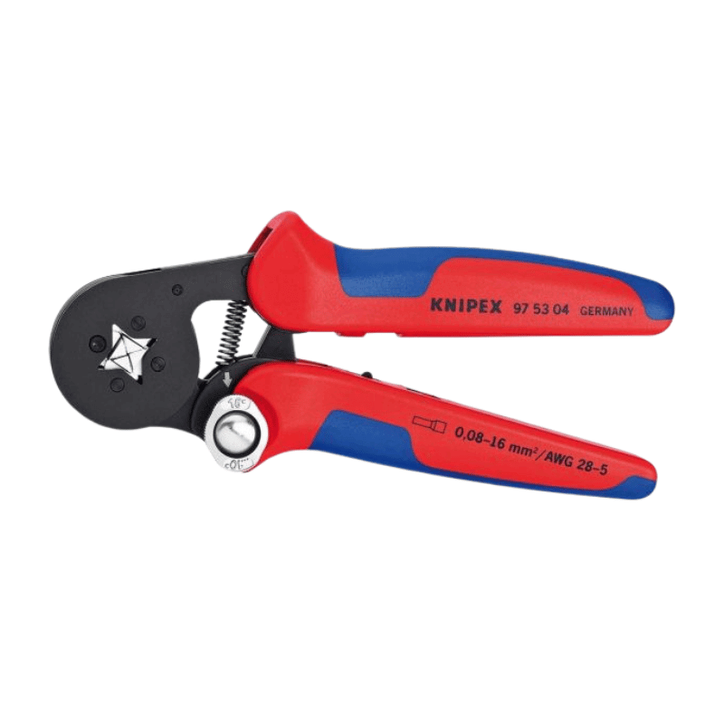 Knipex 975304 Crimpzange – für Aderendhülsen 0,08-16mm, 180 mm