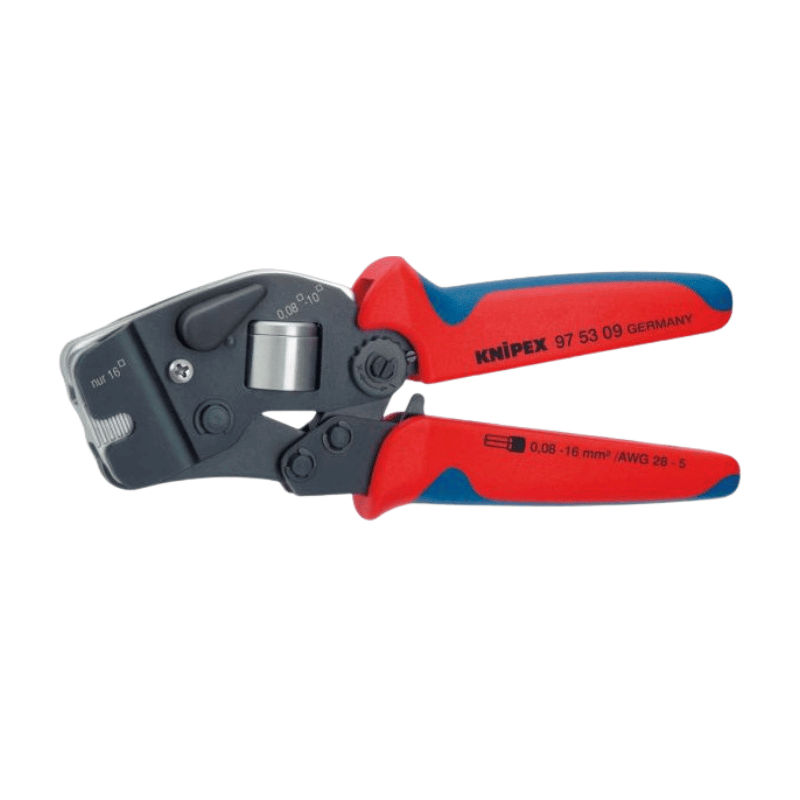 Knipex 975309SB Crimpzange 190 mm – für Aderendhülsen, 0,08-10,0mm² & 16,0 mm²