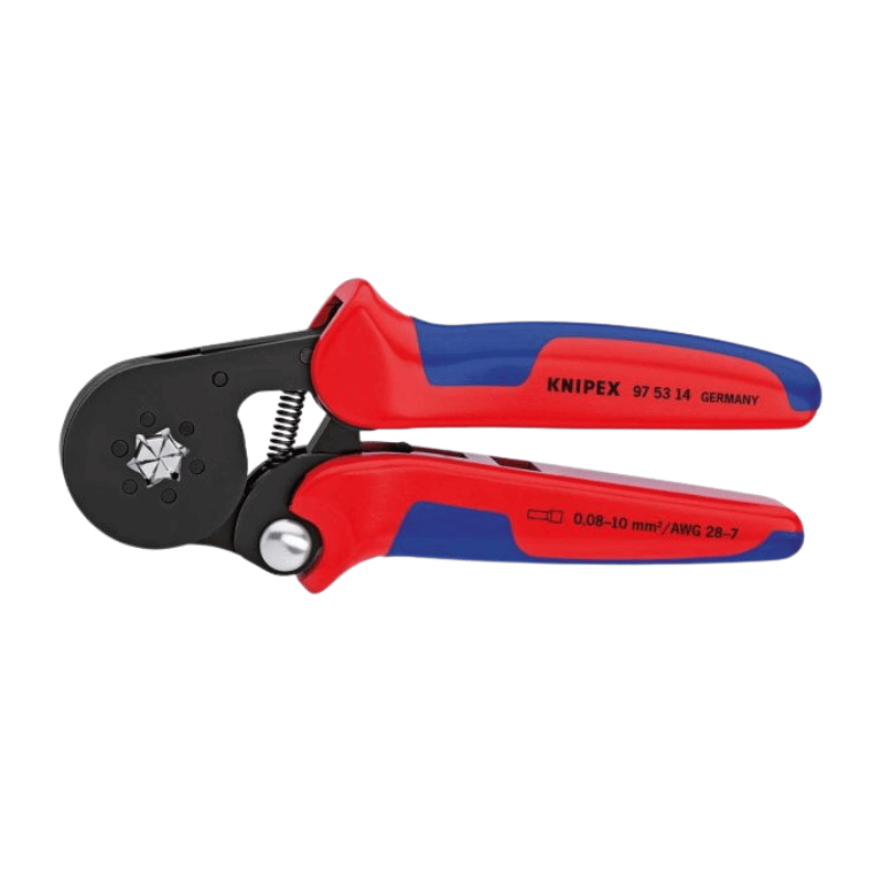 Knipex 975314SB Crimpzange – für Aderendhülsen, 0,08-10,0mm², 180 mm