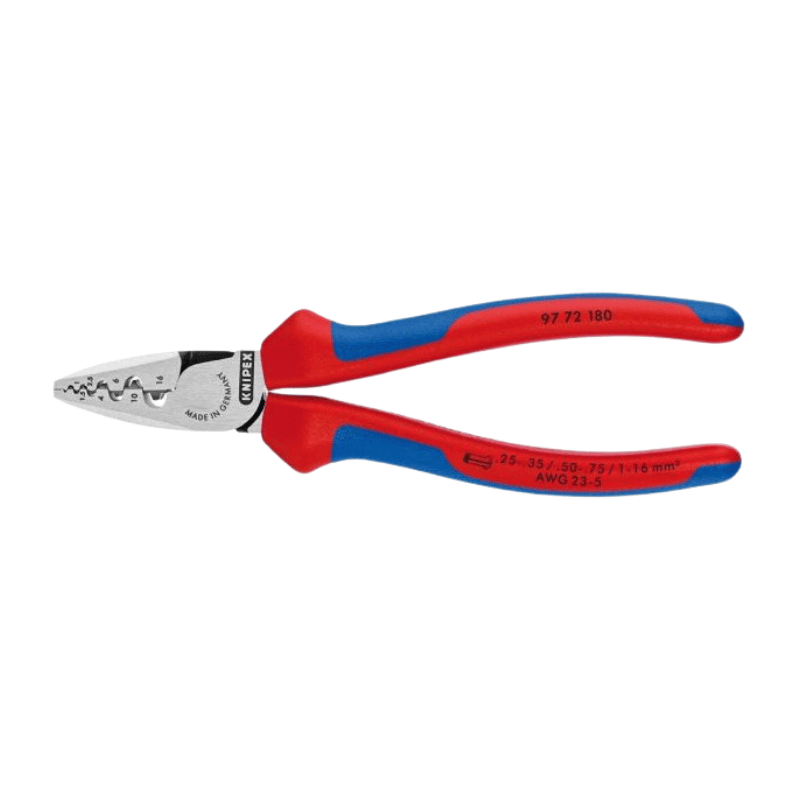 Knipex 9772180 Crimpzange – 0,25-16 mm², 180 mm