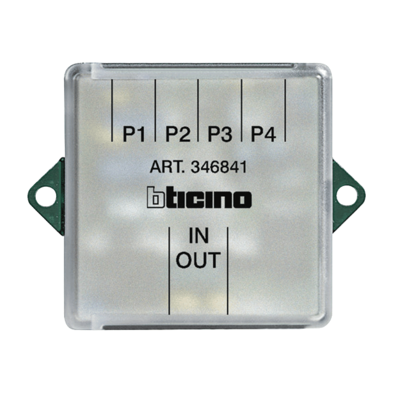 Legrand 346841 2-Draht-Video-Etagenverteiler – 4-fach, 2-Draht