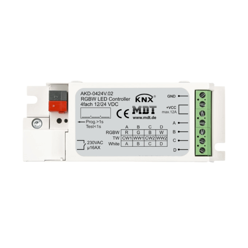 MDT AKD-0424V.02 KNX LED Controller – 4-Kanal, 3/6 A, RGBW
