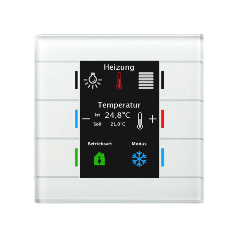 MDT BE-GT20W.02 KNX Glastaster II – Smart, Farbdisplay, weiß