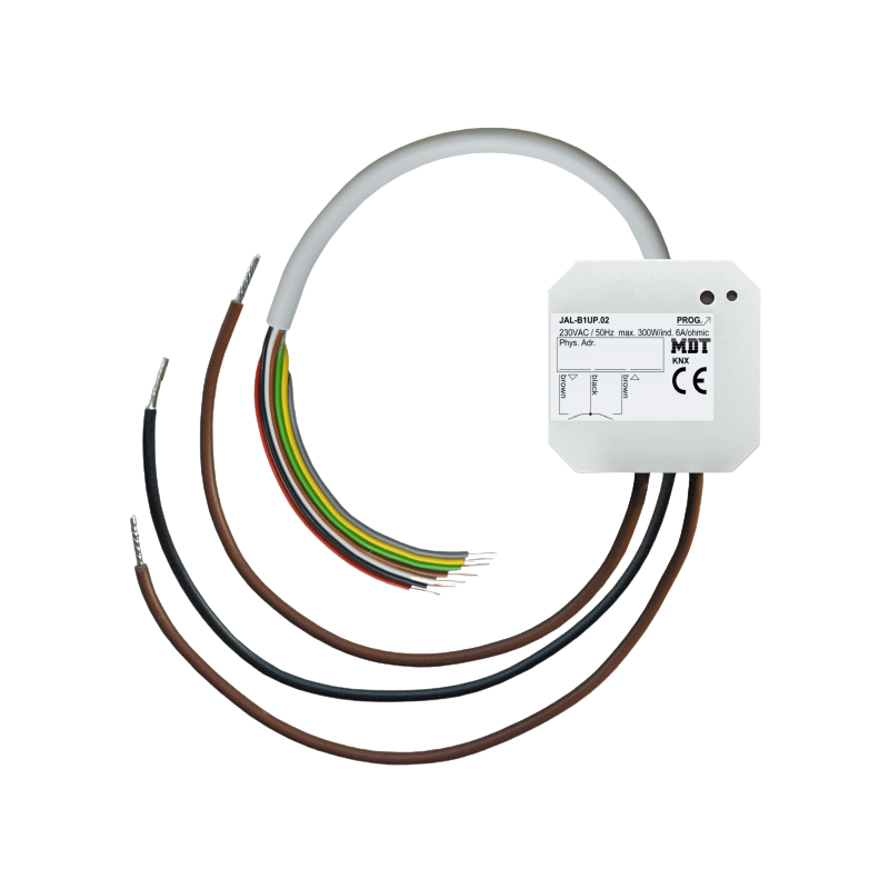 MDT JAL-B1UP.02 KNX Jalousieaktor – 1-fach, UP, 6 A, 230 V AC, mit 4 Binäreingängen