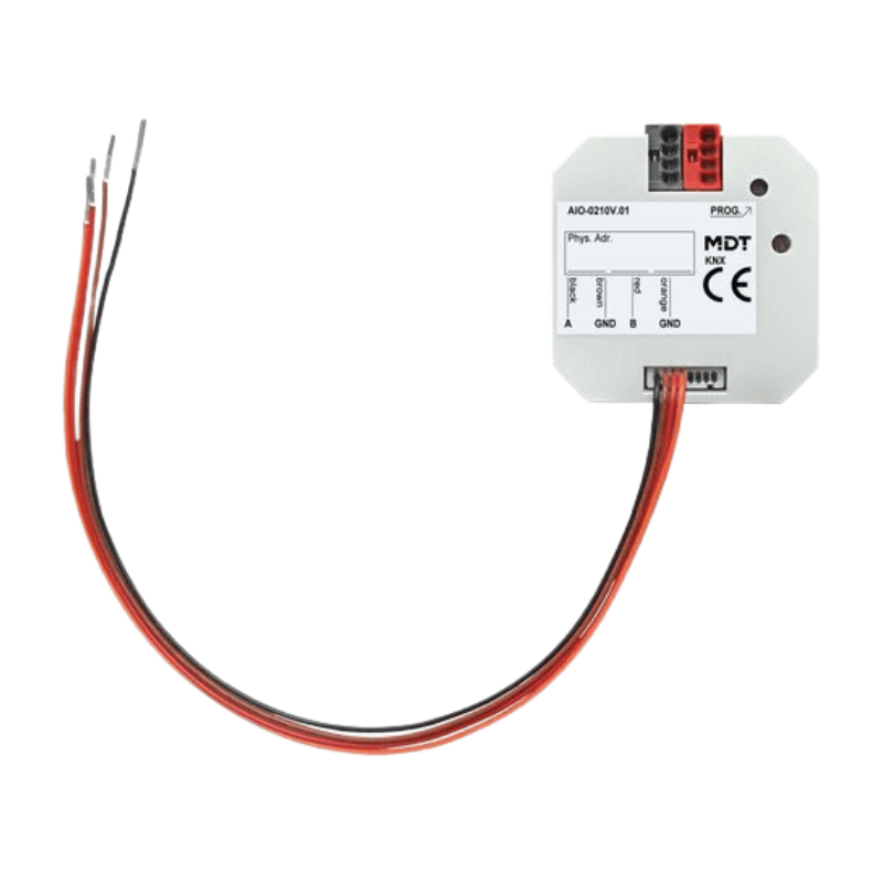MDT KNX-Analog-Ein-/Ausgang AIO-0210V.01 – 2-fach, UP, 0–10 V