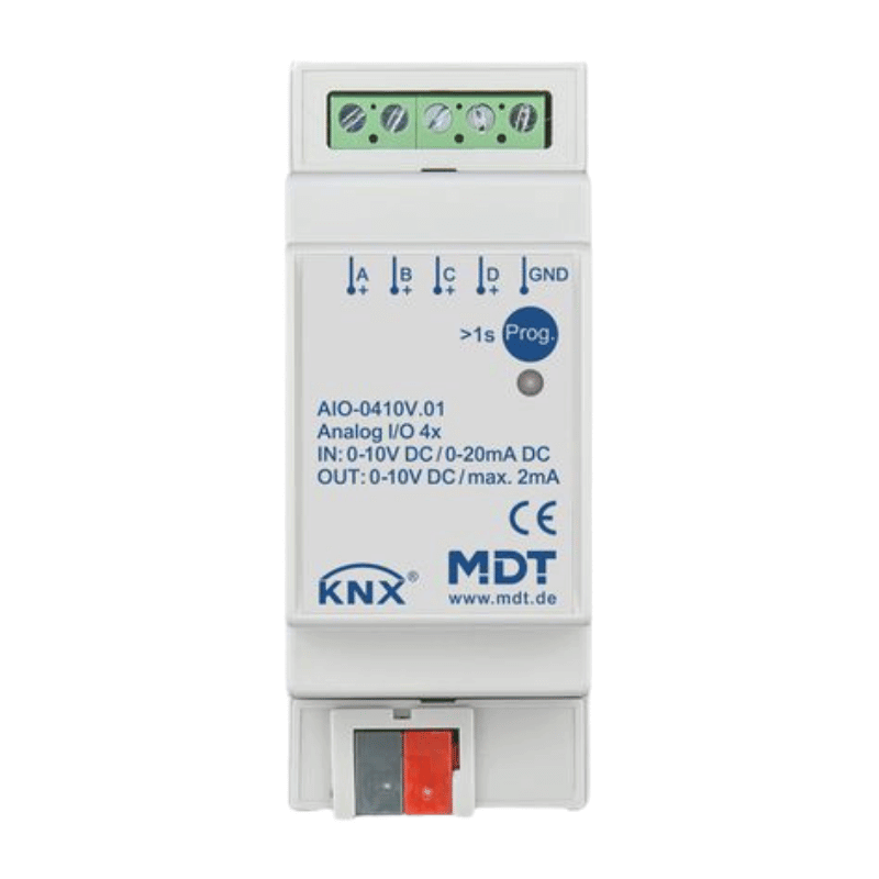 MDT KNX Analog Ein-/Ausgang AIO-0410V.01 – REG 0-10 V, 4-fach