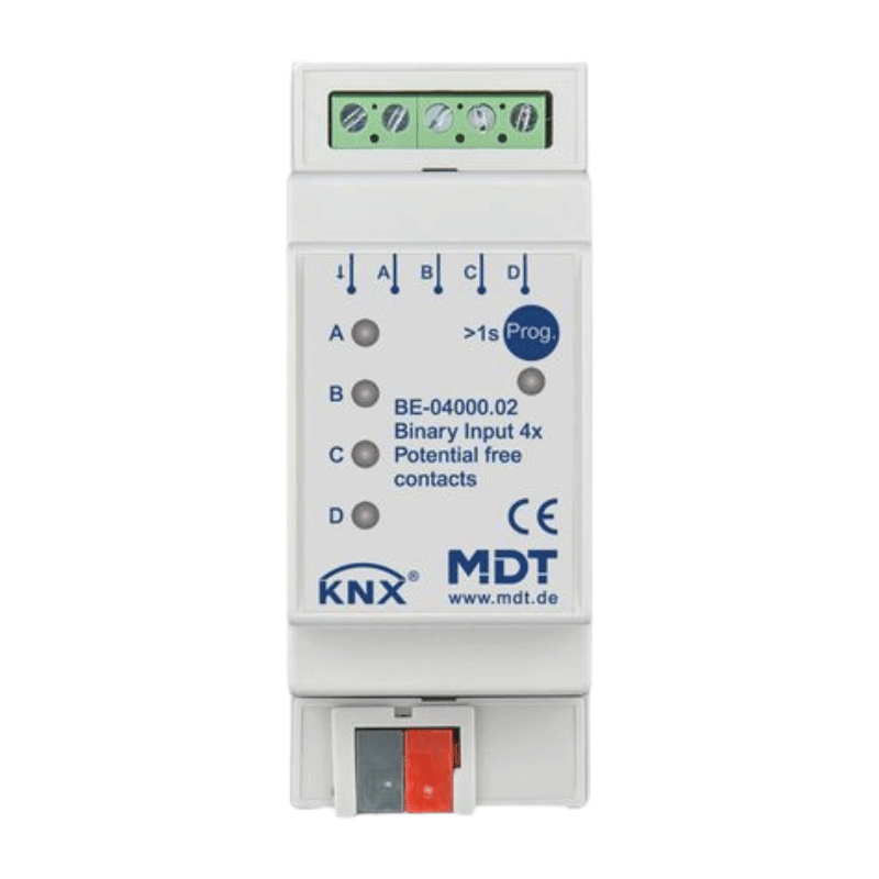 MDT KNX-Binäreingang BE-04000.02 – potentialfrei, 4-fach