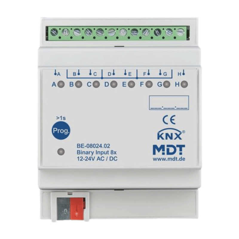 MDT KNX-Binäreingang BE-08024.02 – 8-fach, 24 V