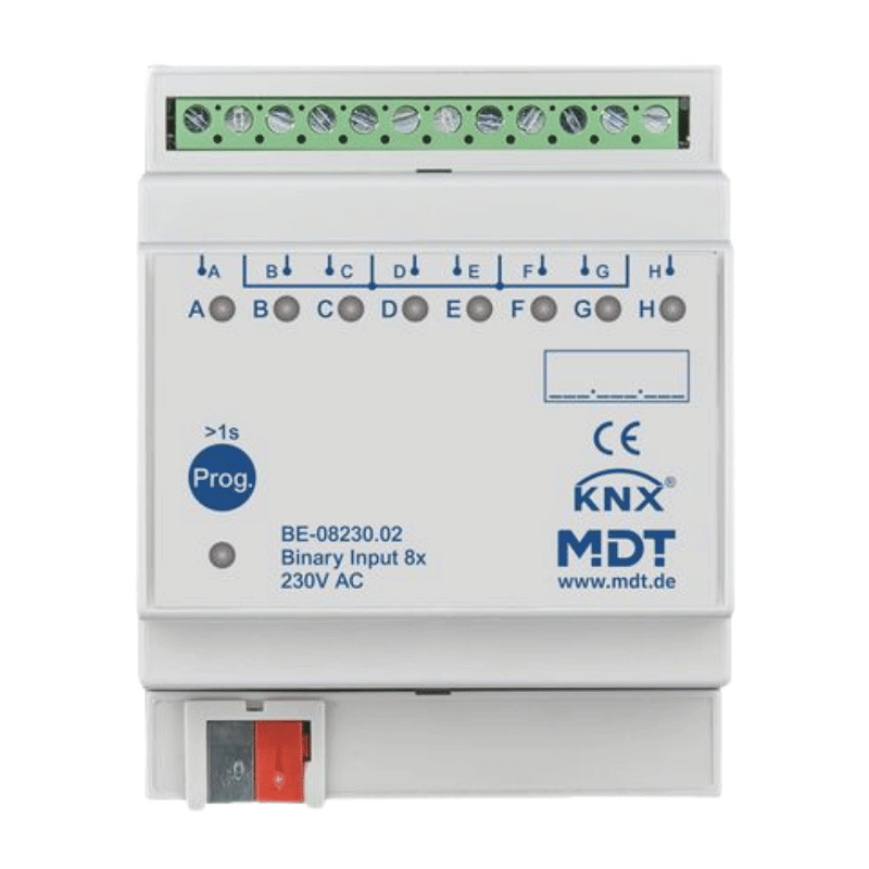 MDT KNX-Binäreingang BE-08230.02 – 8-fach, 230 V