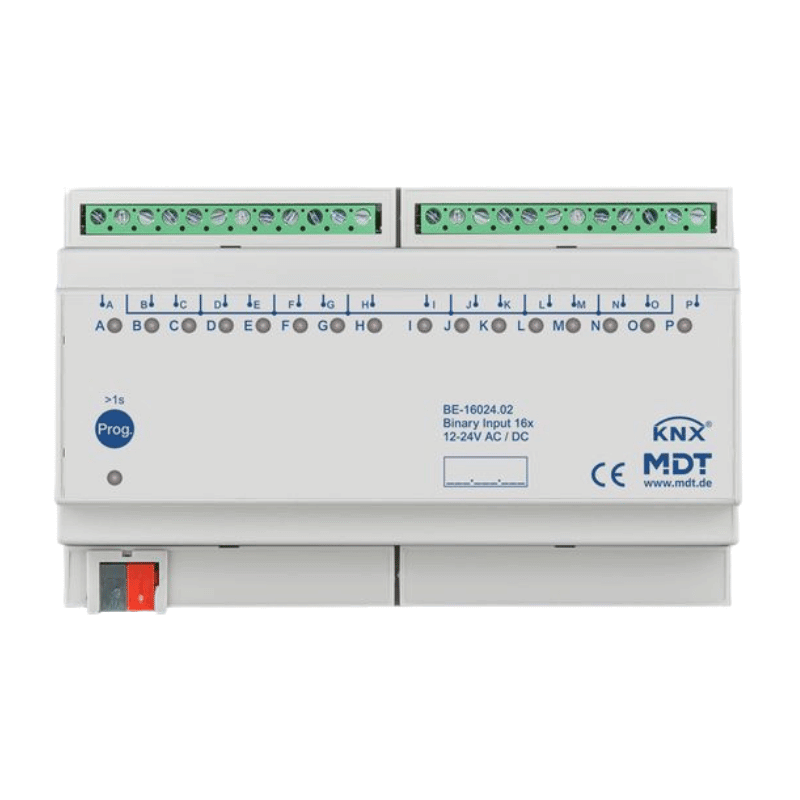 MDT KNX-Binäreingang BE-16024.02 – 16-fach, 24 V