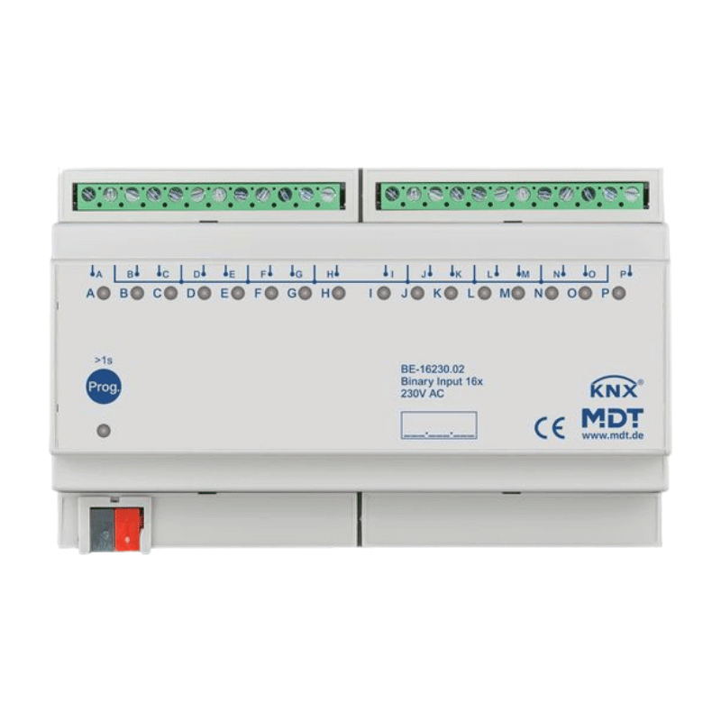 MDT KNX-Binäreingang BE-16230.02 – 16-fach, 230 V