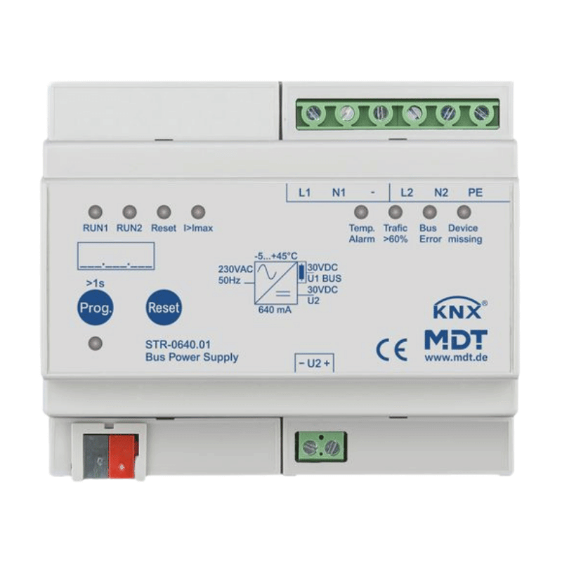 MDT KNX-Busspannungsversorgung STR-0640.01 – 640 mA, Diagnosefunktion, redundant