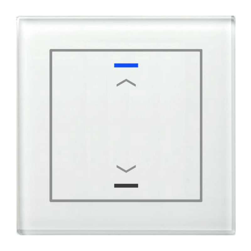 MDT KNX-Glastaster II Light BE-GTL10W.A1 – 1-fach, Pfeile, Glas weiß