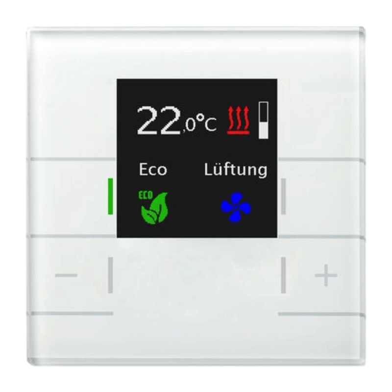 MDT KNX-Glasraumtemperaturregler Smart SCN-RTRGW.02 – 4-fach, reinweiß glänzend