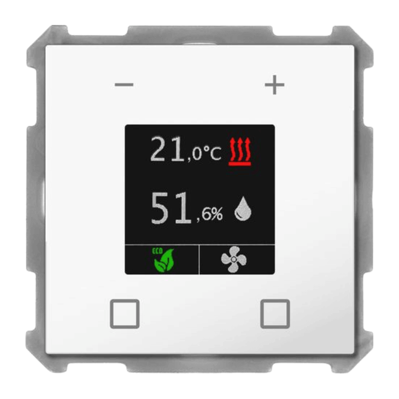 MDT KNX-Raumtemperaturregler Smart 63 SCN-RTN63S.01 – Nebenstelle, studioweiß glänzend