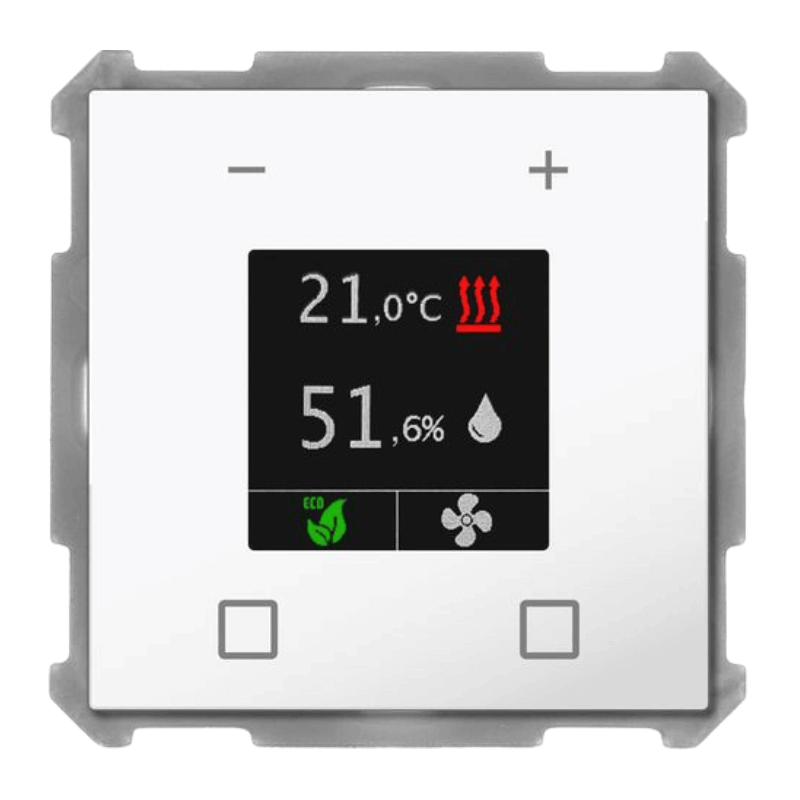 MDT KNX-Raumtemperaturregler Smart 63 SCN-RTR63S.01 – Raumtemperaturregler, studioweiß glänzend