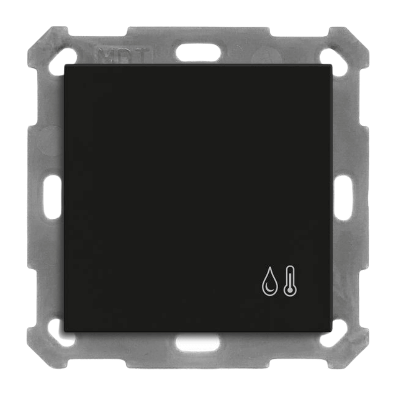 MDT KNX-Raumtemperaturregler Smart 55 SCN-TFS5506.01 – Temperatur-/Feuchtesensor, schwarz matt