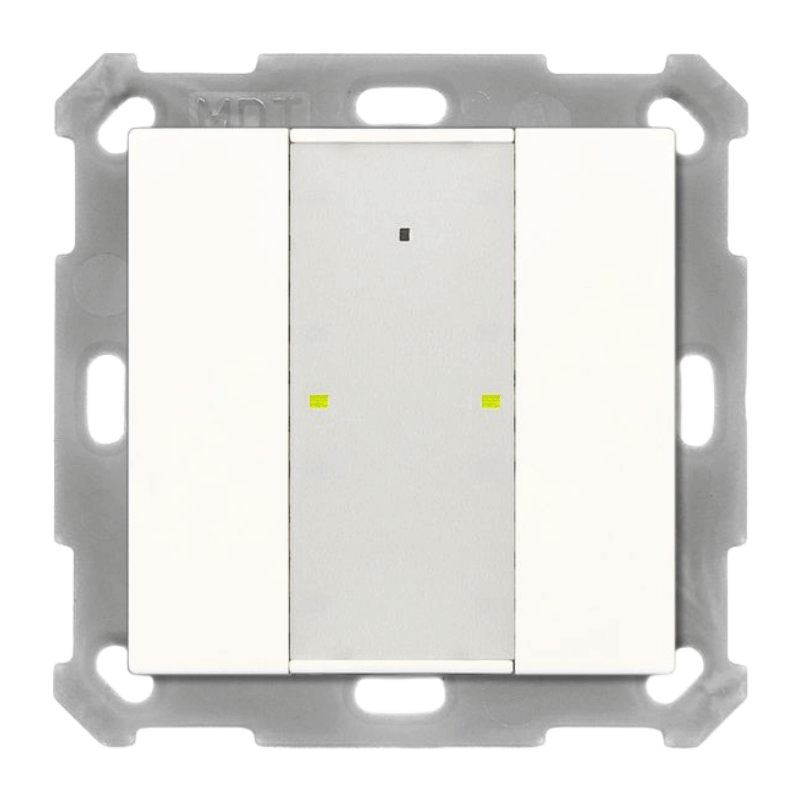 MDT KNX-RF-Tastsensor RF-TA55A2.01 – 2-fach, reinweiß glänzend