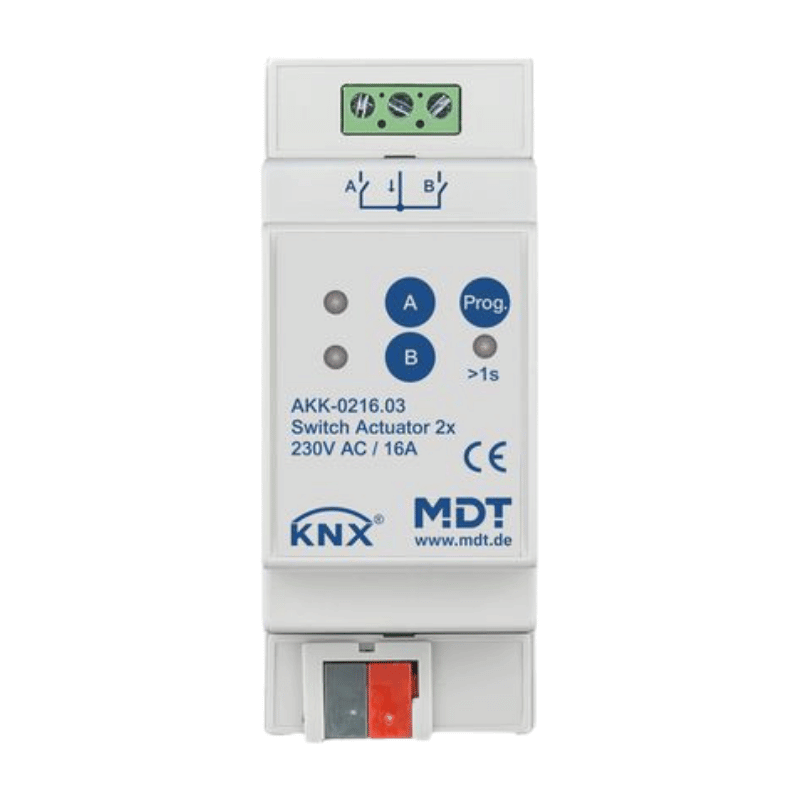 MDT KNX-Schaltaktor Kompakt AKK-0216.03 – 2-fach