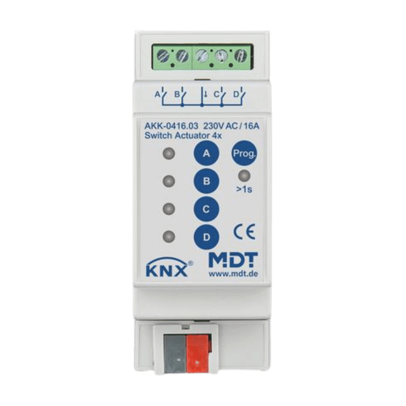 MDT KNX-Schaltaktor AKK-0416.03 – 4-fach, Kompakt
