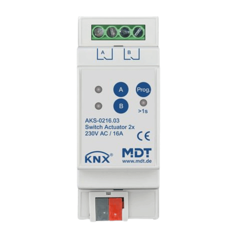 MDT KNX-Schaltaktor Standard AKS-0216.03 – 2-fach, 16 A
