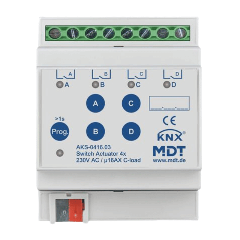 MDT KNX-Schaltaktor Standard AKS-0416.03 –  4-fach, 16 A
