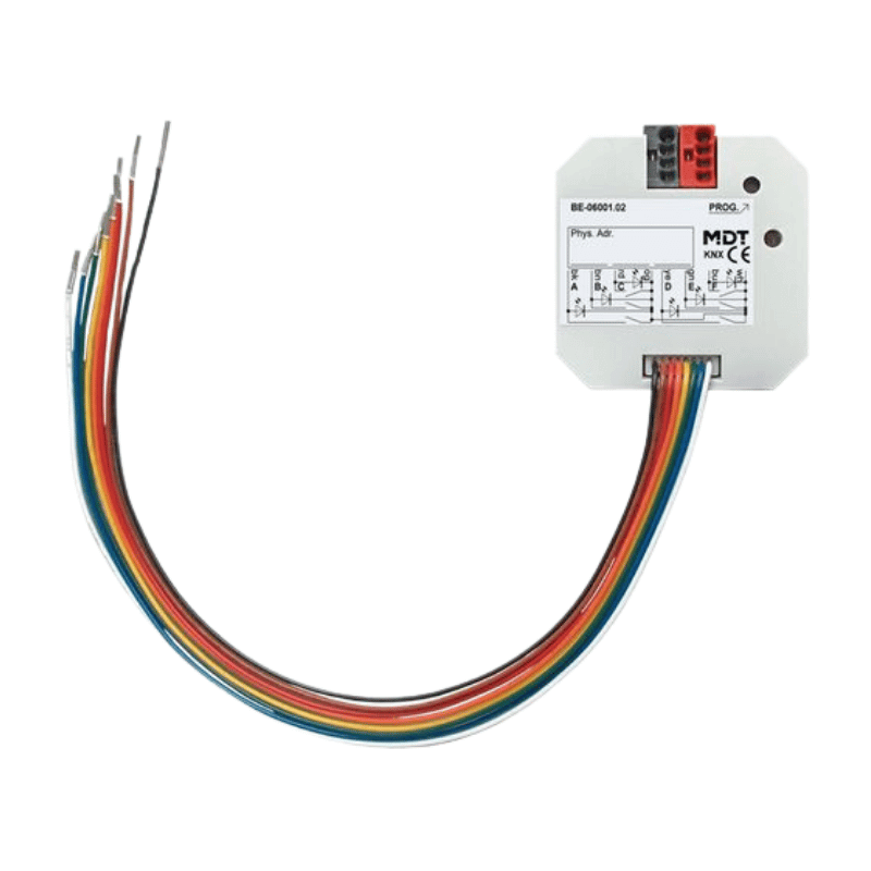 MDT KNX Tasterschnittstelle BE-06001.02 – potentialfrei,  UP, 6-fach