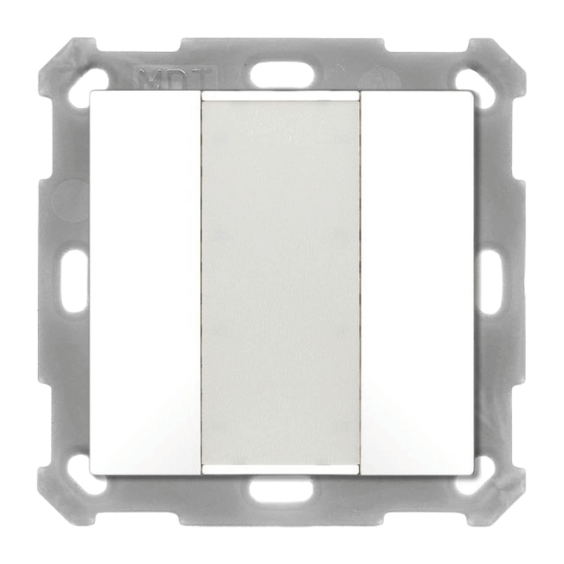 MDT KNX-Tastsensor 55 BE-TA5502.02 – 2-fach, v2, UP, reinweiß matt