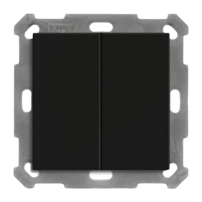 MDT KNX-Tastsensor Light 55 Basic BE-TAL55B2.01 – 2-fach, reinweiß glänzend