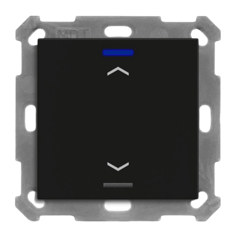 MDT KNX-Tastsensor Light 55 BE-TAL550106.A1 – 1-fach, Pfeile, UP, schwarz matt