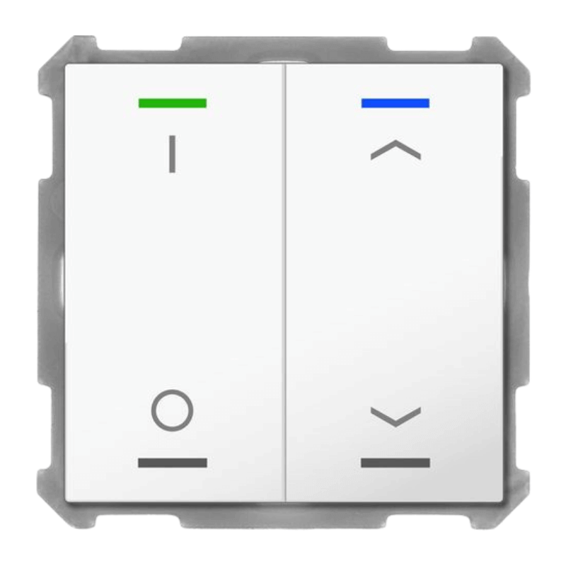 MDT KNX-Tastsensor Light 63 BE-TAL6302.D1 – 2-fach, IO, Pfeile, UP