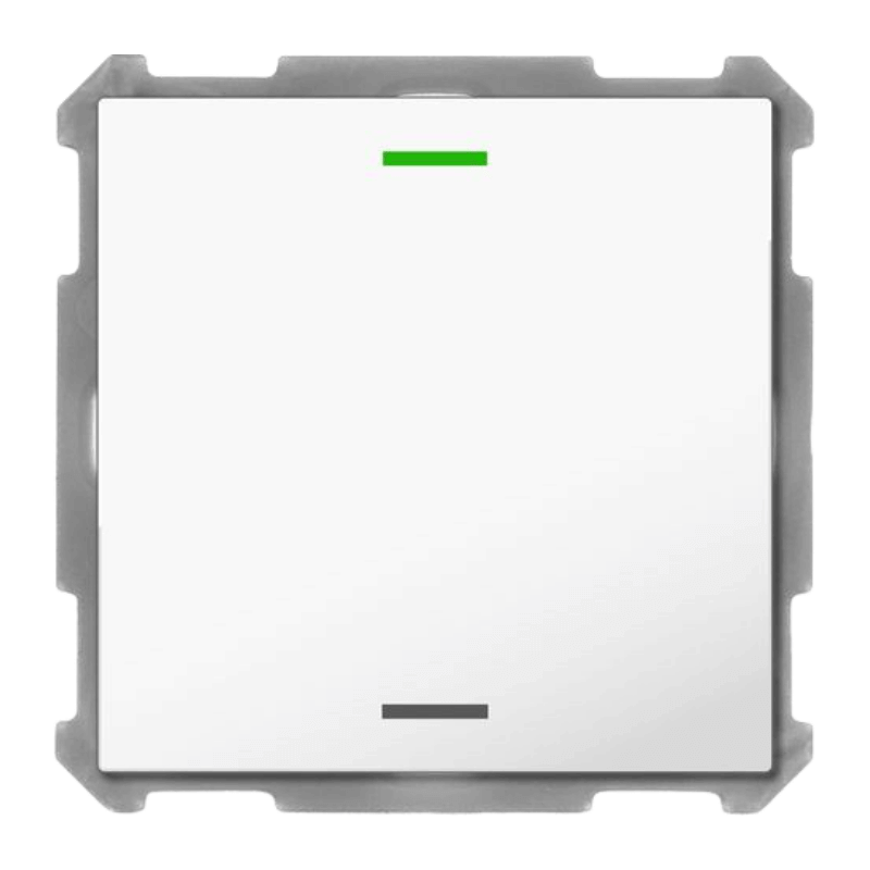 MDT KNX-Tastsensor Light 63 BE-TAL6301.01 – 1-fach, neutral, Studioweiß glänzend