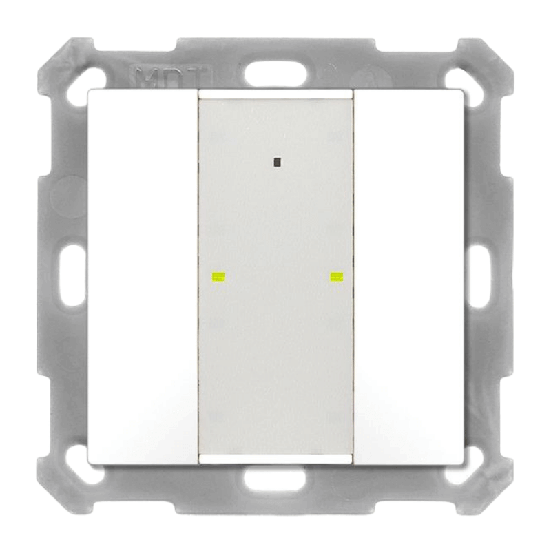 MDT KNX-Tastsensor Plus BE-TA55P2.G2 – 2-fach, UP v2, reinweiß glänzend