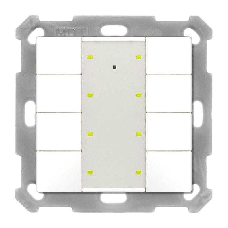 MDT KNX-Tastsensor Plus BE-TA55P8.02 – 8-fach, UP v2, reinweiß matt