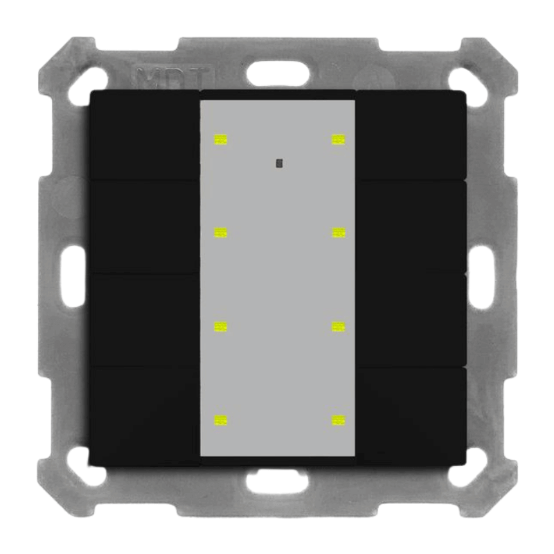 MDT KNX-Tastsensor Plus BE-TA55T8.02 – 8-fach, mit Temp.sensor, UP v2, reinweiß matt