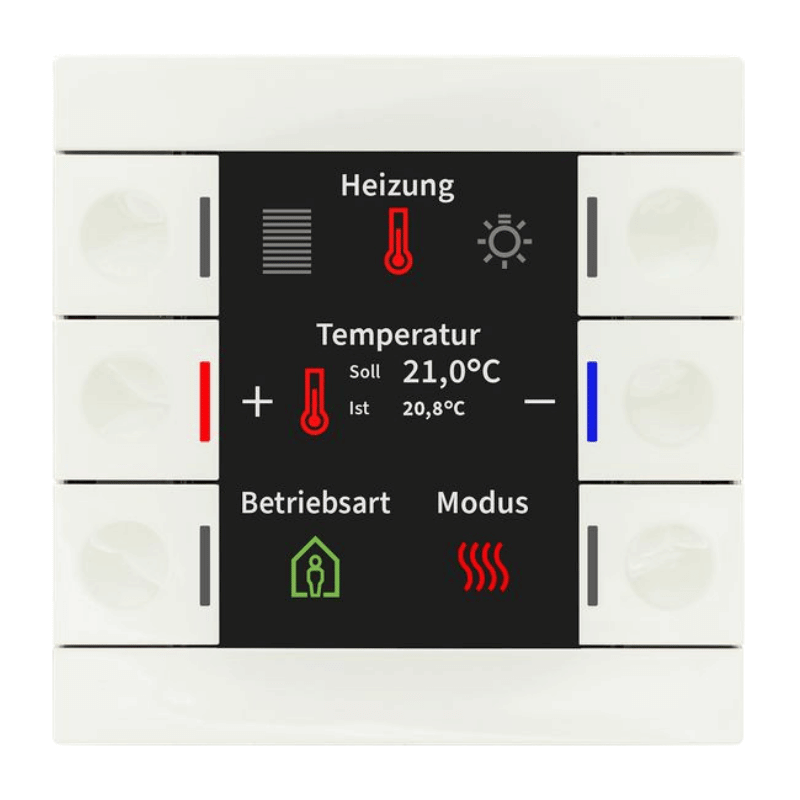 MDT KNX-Tastsensor Smart 86 BE-TAS86T.02 – Temperatursensor, reinweiß glänzend