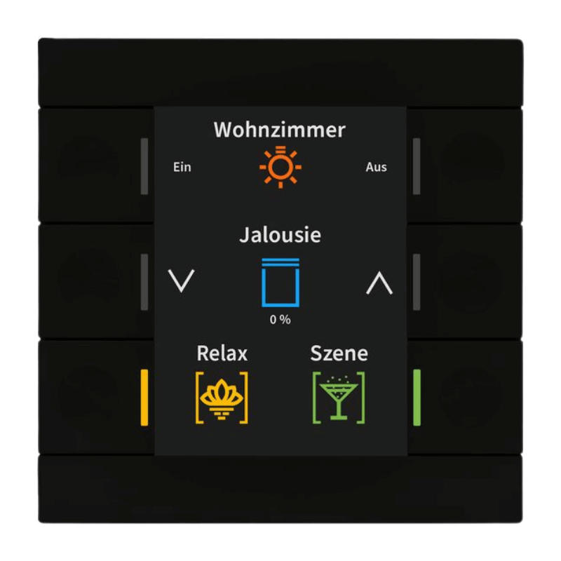 MDT KNX-Tastsensor Smart 86 BE-TAS8606.02 – Standard, schwarz matt