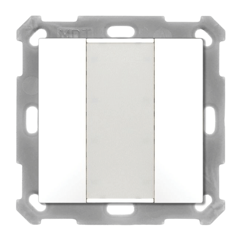 MDT KNX-Tastsensor 55 BE-TA5502.G2 – 2-fach, v2, reinweiß glänzend