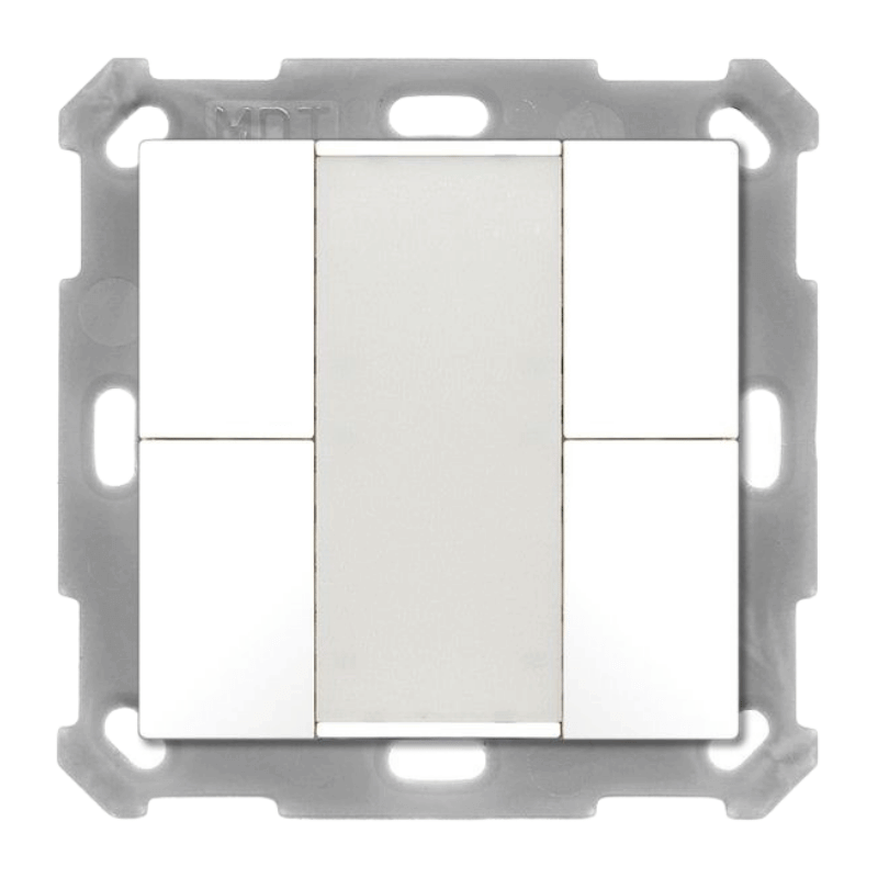 MDT KNX-Tastsensor 55 BE-TA5504.02 – 4-fach, v2, reinweiß matt