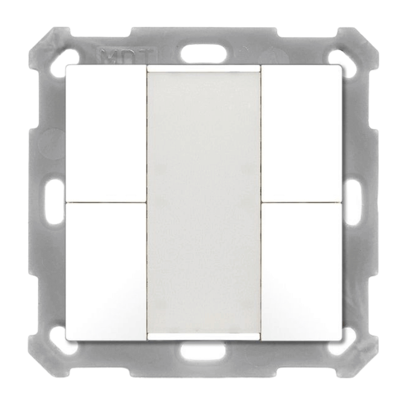 MDT KNX-Tastsensor 55 BE-TA5504.G2 – 4-fach, v2, reinweiß glänzend